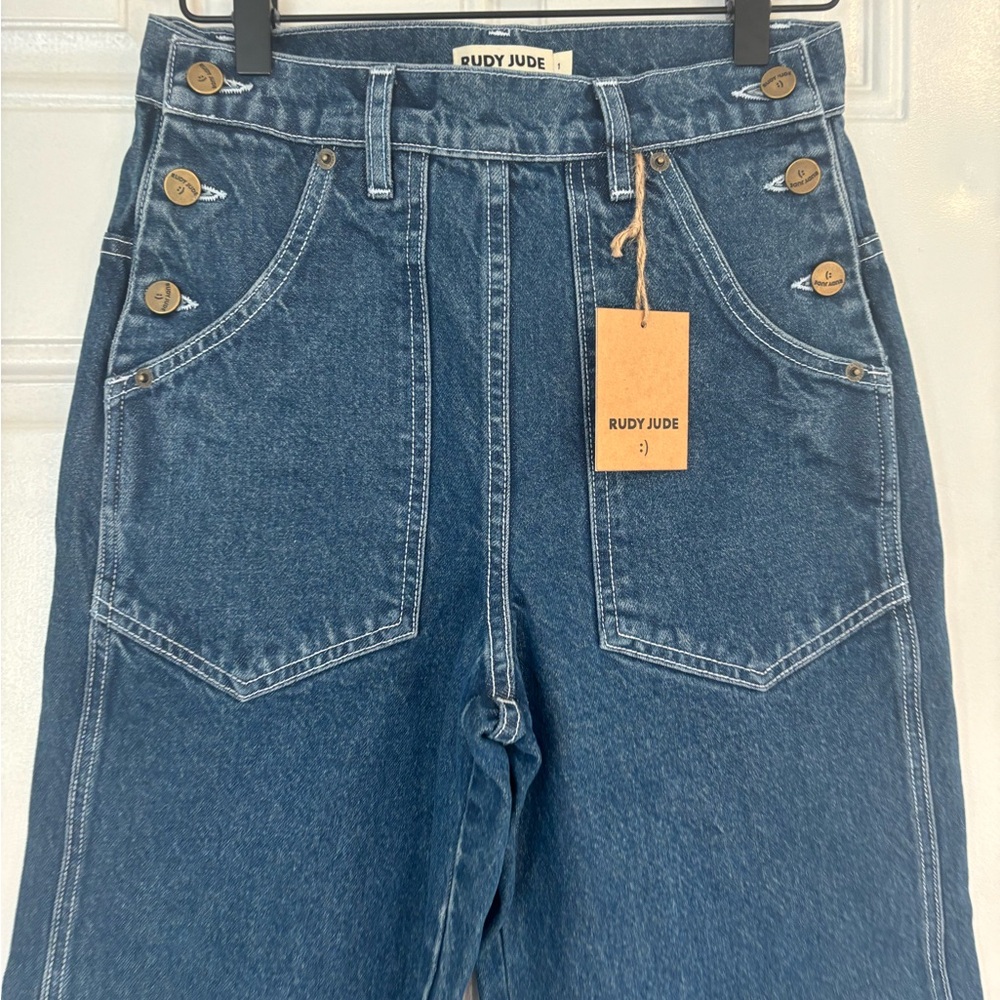 Rudy Jude Side Button Jeans Brand New! - Picture 2 of 7